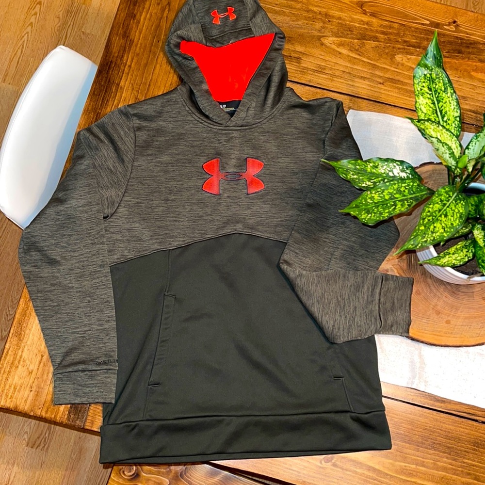 Under Armour Storm Loose Mens Small Neon Orange and Gray